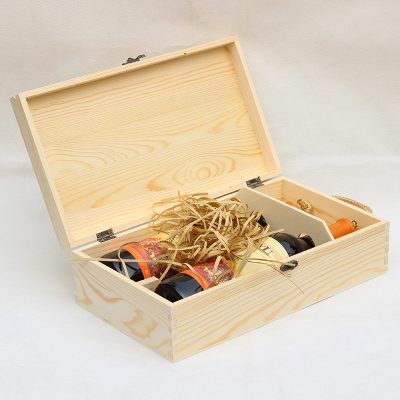 Accept customized wooden gift wine box (1)