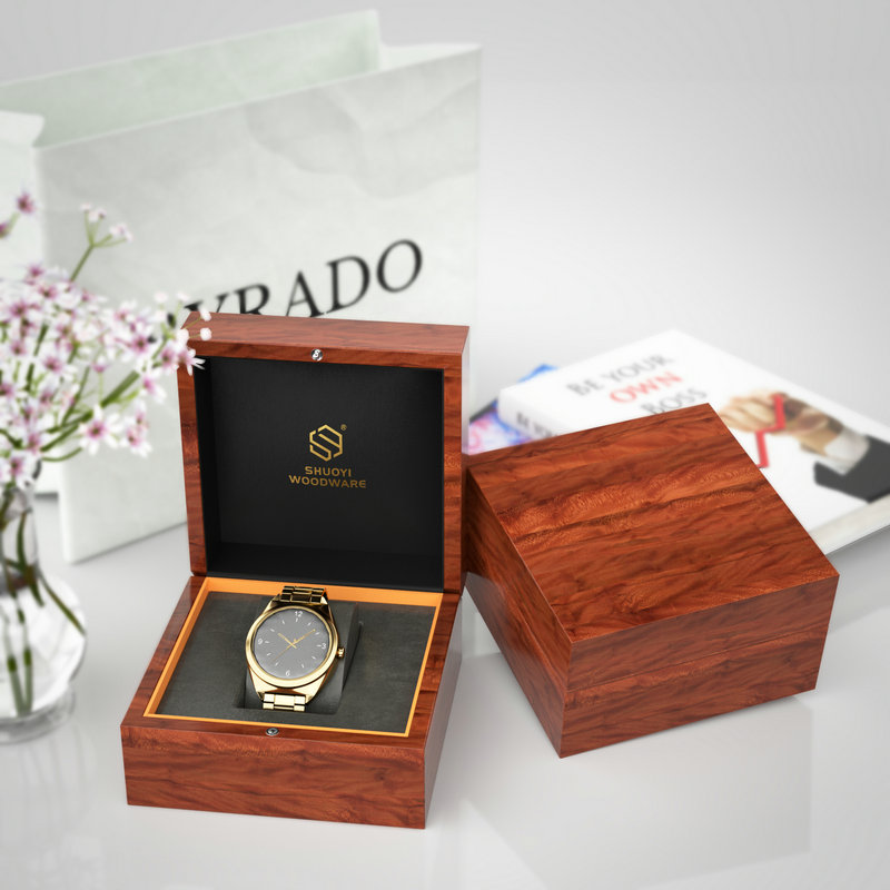 Classical luxury gift wooden watch packaging box (1)