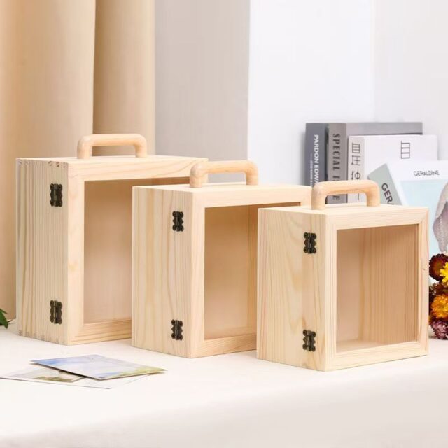 Custom Creative Wedding Wooden Gift Box for Keepsakes