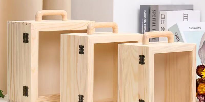 Custom Creative Wedding Wooden Gift Box for Keepsakes