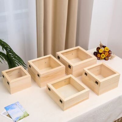 Custom Creative Wedding Wooden Gift Box for Keepsakes