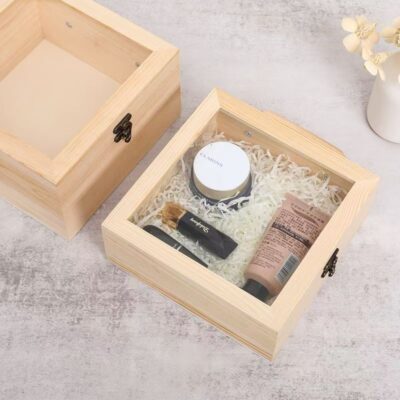 Custom Creative Wedding Wooden Gift Box for Keepsakes