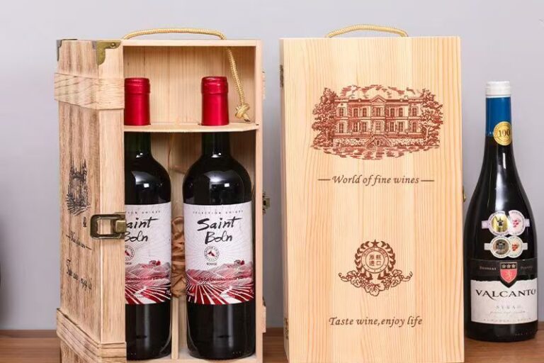Custom Double Wine Wooden Box for Premium Gift Packaging (8) Custom Luxury Double Wine Wooden Box for Red Wine