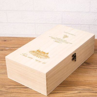 Custom Gift Wooden Wine Box for Wine Packaging