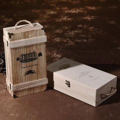 Custom Gift Wooden Wine Box for Wine Packaging