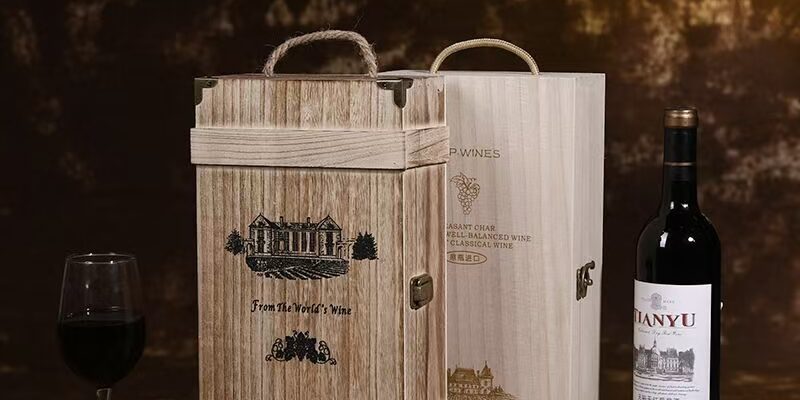 Custom Gift Wooden Wine Box for Wine Packaging