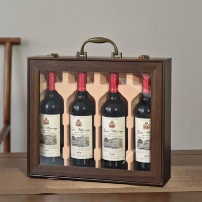 Custom Luxury Wooden Wine Box for Premium Wine Gift