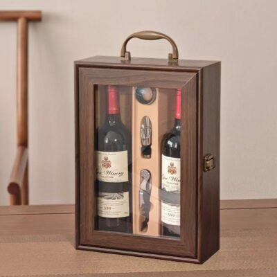 Custom Luxury Wooden Wine Box for Premium Wine Gift