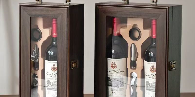 Custom Luxury Wooden Wine Box for Premium Wine Gift