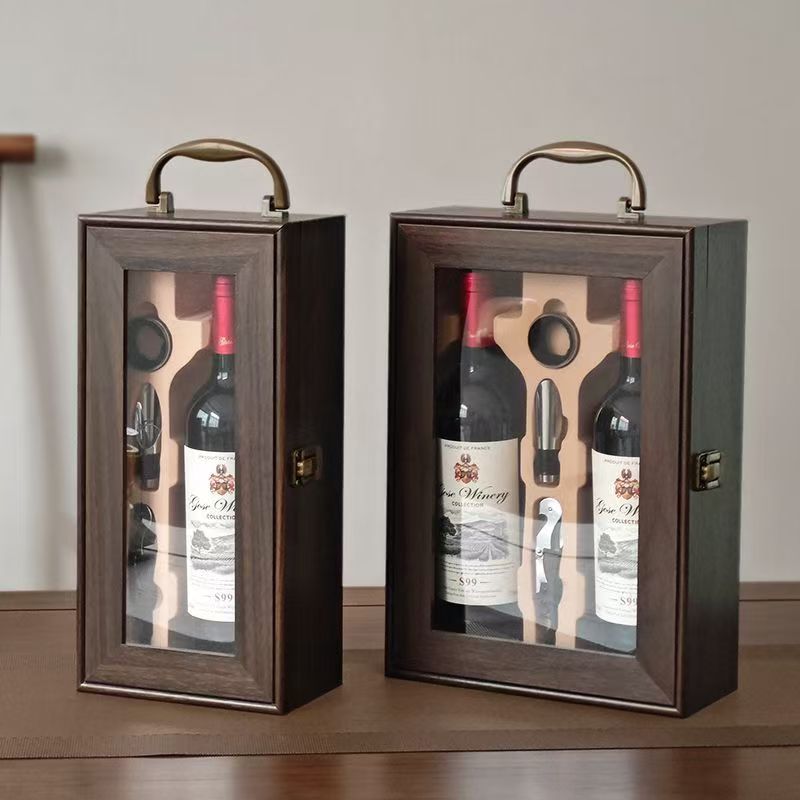 Custom Luxury Wooden Wine Box for Premium Wine Gift