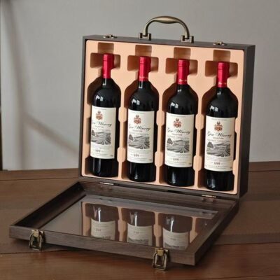 Custom Luxury Wooden Wine Box for Premium Wine Gift