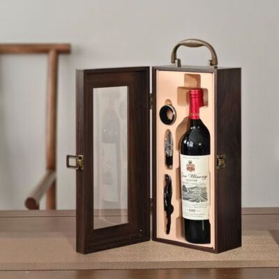 Custom Luxury Wooden Wine Box for Premium Wine Gift