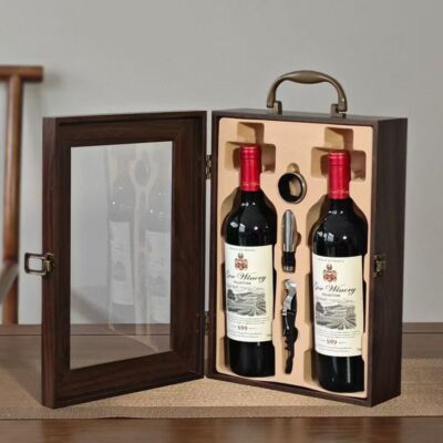 Custom Luxury Wooden Wine Box for Premium Wine Gift