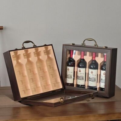 Custom Luxury Wooden Wine Box for Premium Wine Gift
