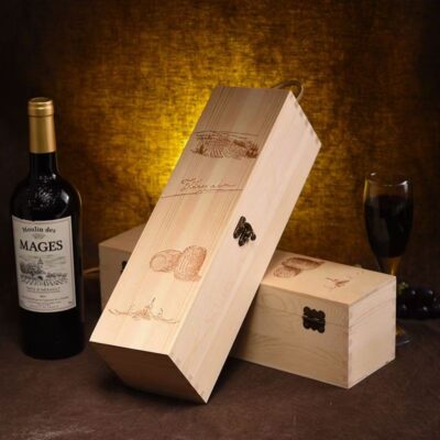 Custom Premium Wooden Wine Box for Luxury Red Wine
