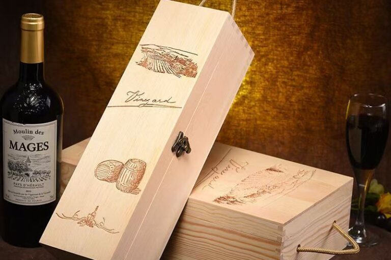 Custom High-End Wooden Wine Box for Premium Wine Packaging (6) Custom Premium Wooden Wine Box for Luxury Red Wine