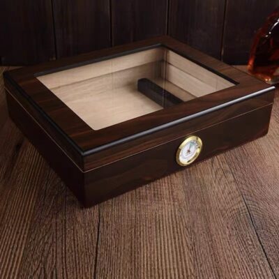 Custom Convenient Large Capacity Wooden Cigar Box