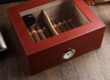 Custom Premium Large Capacity Wooden Cigar Box