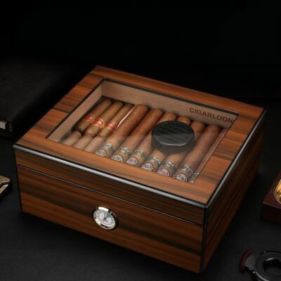 Custom Premium Large Capacity Wooden Cigar Box