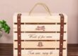 Custom 6-Bottle Wooden Wine Box for Premium Wine Packaging