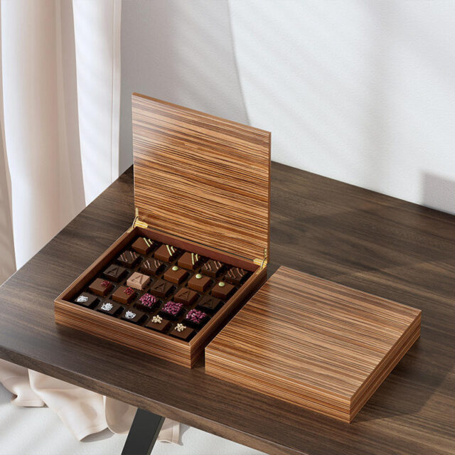 Custom MDF Wooden Chocolate Gift Box