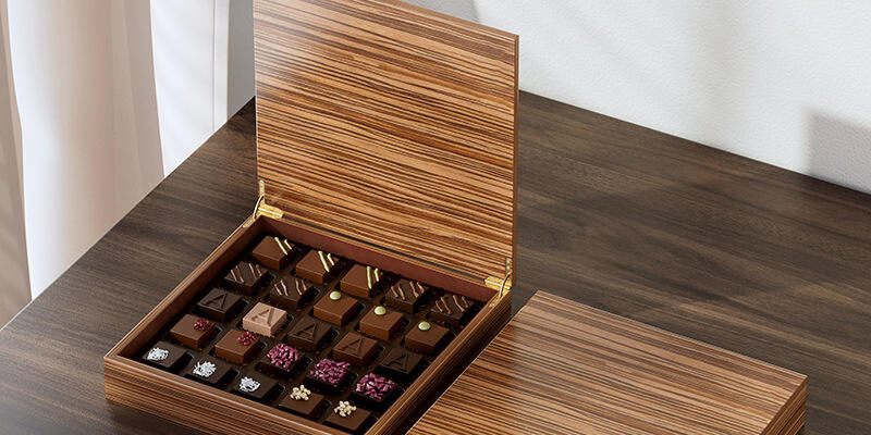 Custom MDF Wooden Chocolate Gift Box