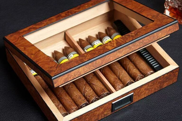 Custom Luxury Wooden Cigar Box for Premium Storage (4) Custom High-End Luxury Wooden Cigar Box