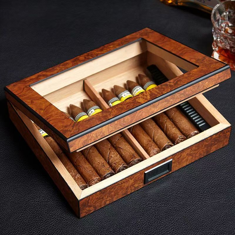 Custom High-End Luxury Wooden Cigar Box