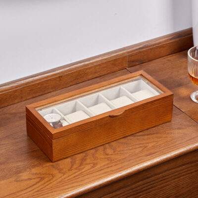 Custom MDF Wooden Box for Watch Storage