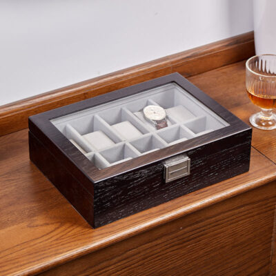 Custom MDF Wooden Box for Watch Storage