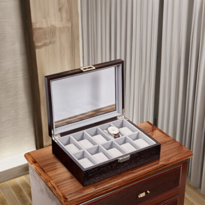 Custom MDF Wooden Box for Watch Storage