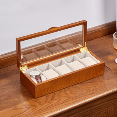 Custom MDF Wooden Box for Watch Storage