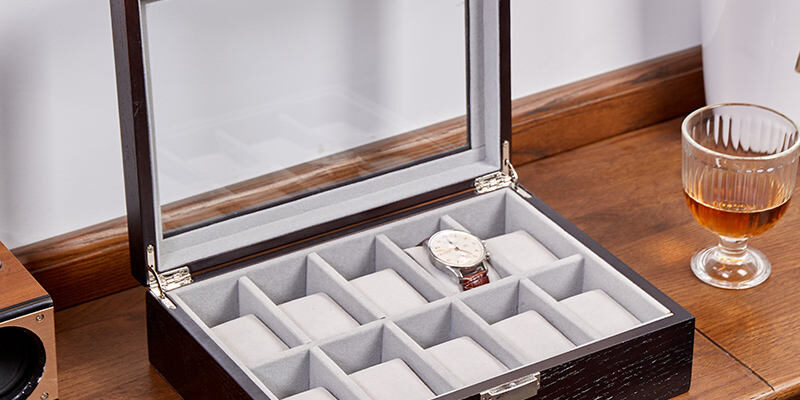 Custom MDF Wooden Box for Watch Storage