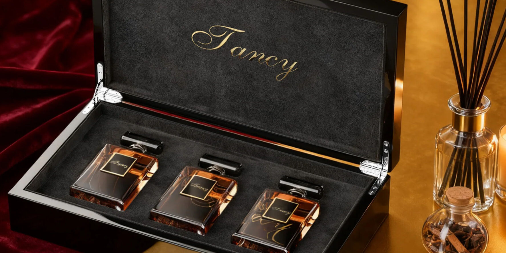 Custom MDF Wooden Perfume Gift Box