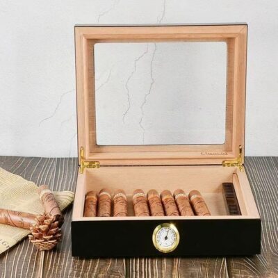 Custom Convenient Wooden Cigar Box for Storage