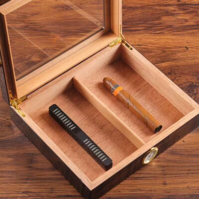 Custom Convenient Wooden Cigar Box for Storage