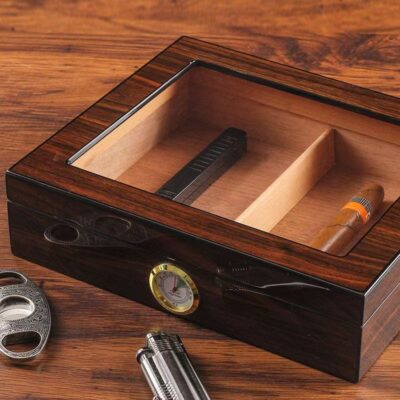Custom Convenient Wooden Cigar Box for Storage