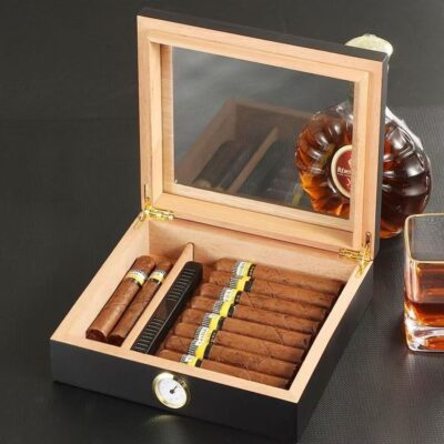 Custom Convenient Wooden Cigar Box for Storage