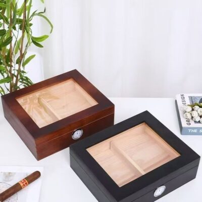 Custom Solid Wood Large Capacity Cigar Humidor Box