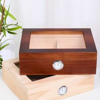 Custom Solid Wood Large Capacity Cigar Humidor Box