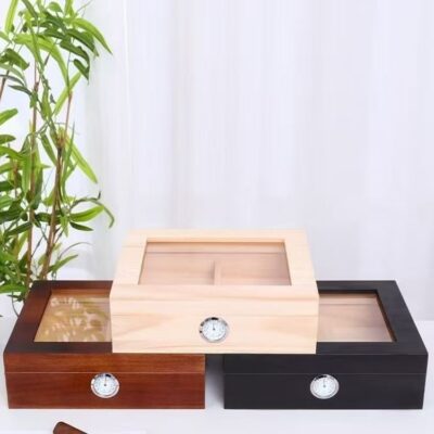 Custom Solid Wood Large Capacity Cigar Humidor Box
