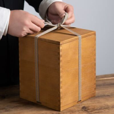 Custom Vintage Wooden Gift Box for Storage and Decor