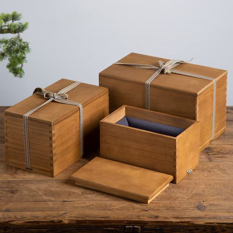 Custom Vintage Wooden Gift Box for Storage and Decor
