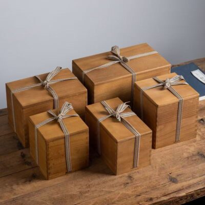 Custom Vintage Wooden Gift Box for Storage and Decor