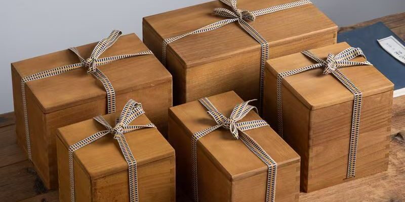 Custom Vintage Wooden Gift Box for Storage and Decor
