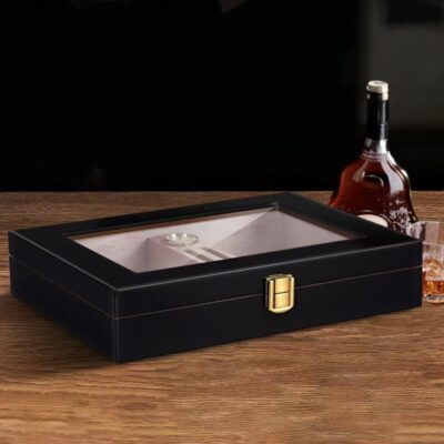 Custom High-Quality Wooden Cigar Box for Storage