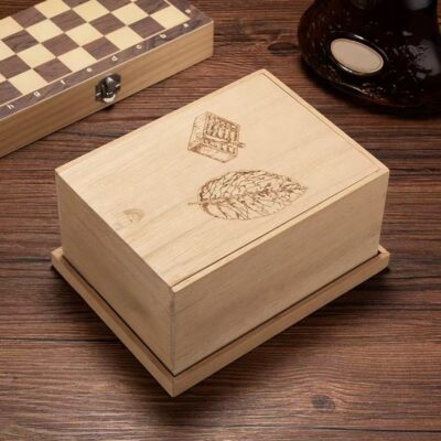 Custom Large Capacity Wooden Cigar Box