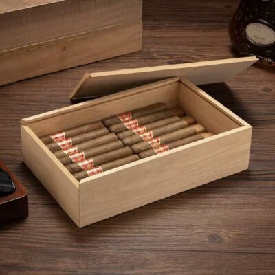 Custom Large Capacity Wooden Cigar Box