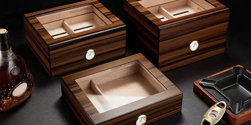 Custom Premium Wooden Cigar Box for Luxury Packaging