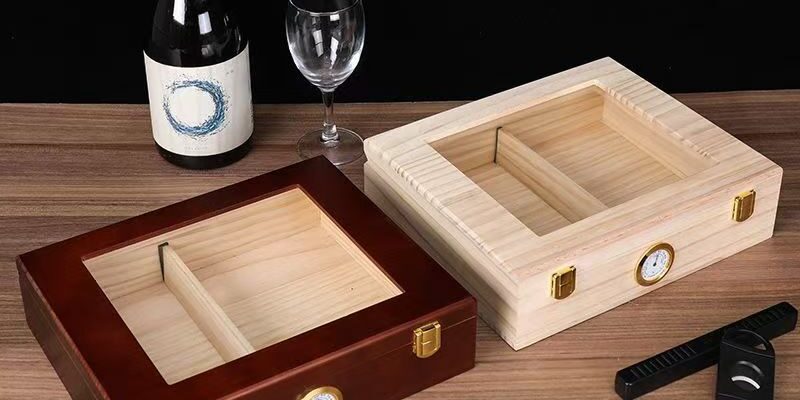 Custom Sealed Wooden Cigar Humidor Box